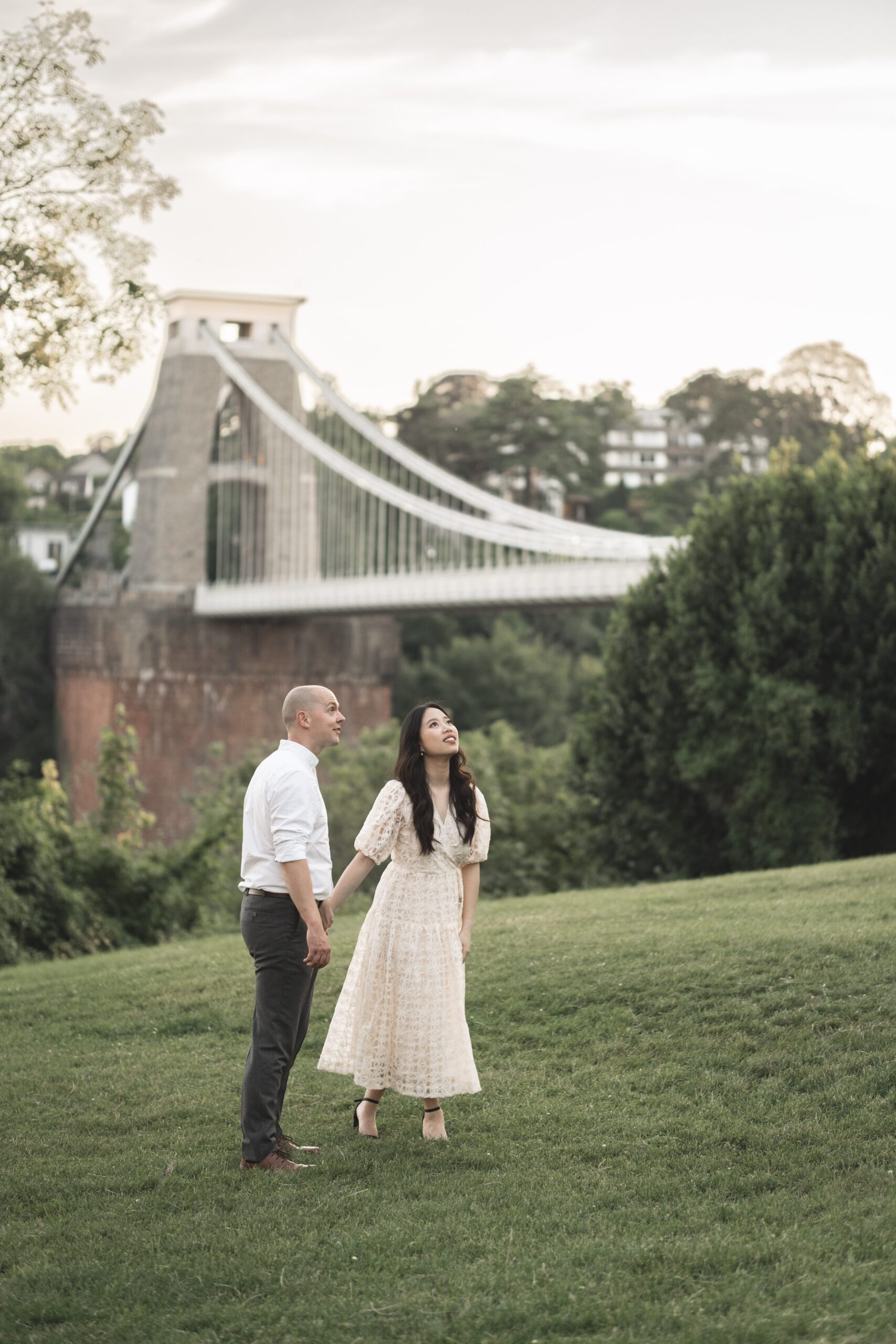 Bristol engagement shoot at iconic Clifton Suspension Bridge