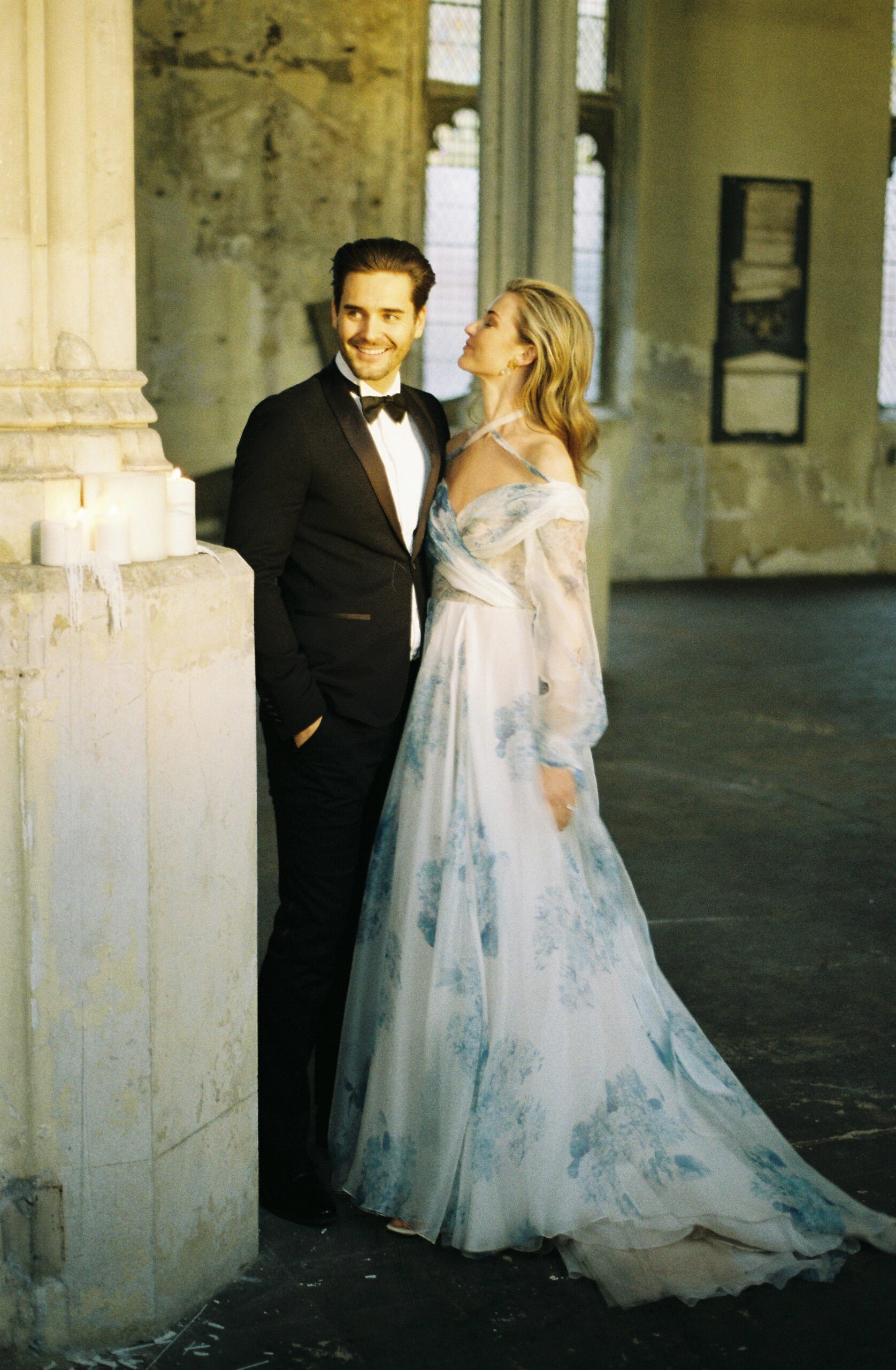 Luxury wedding captured on 35mm film