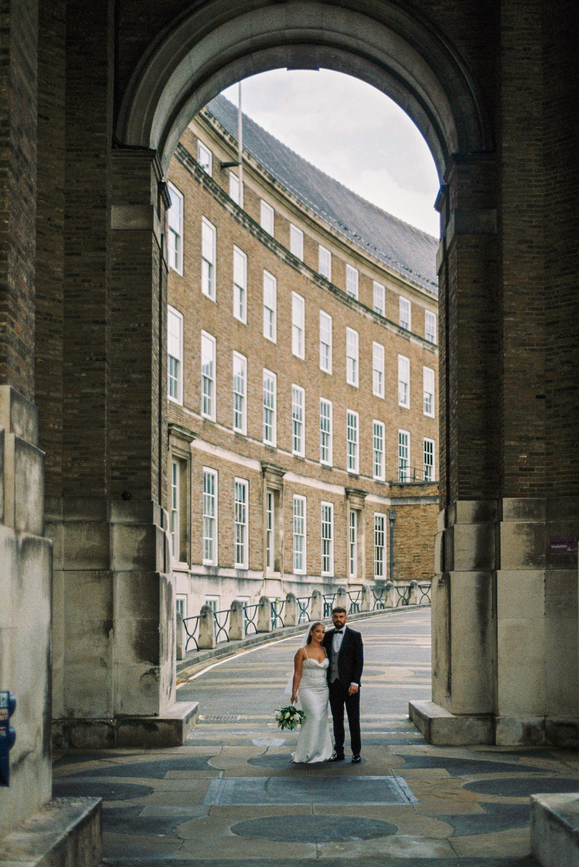 Timeless wedding photography captured on 35mm in Bristol