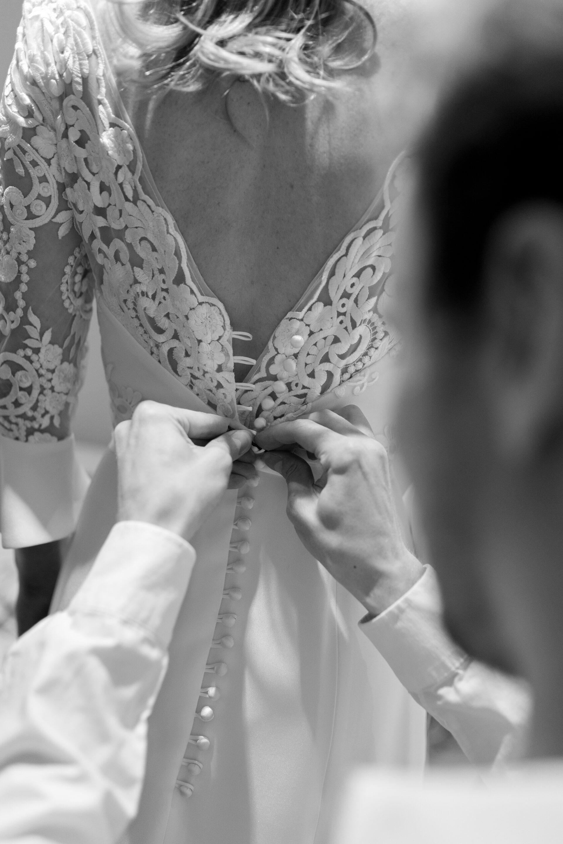 Close up bridal details before the Kent wedding at Brickwall House