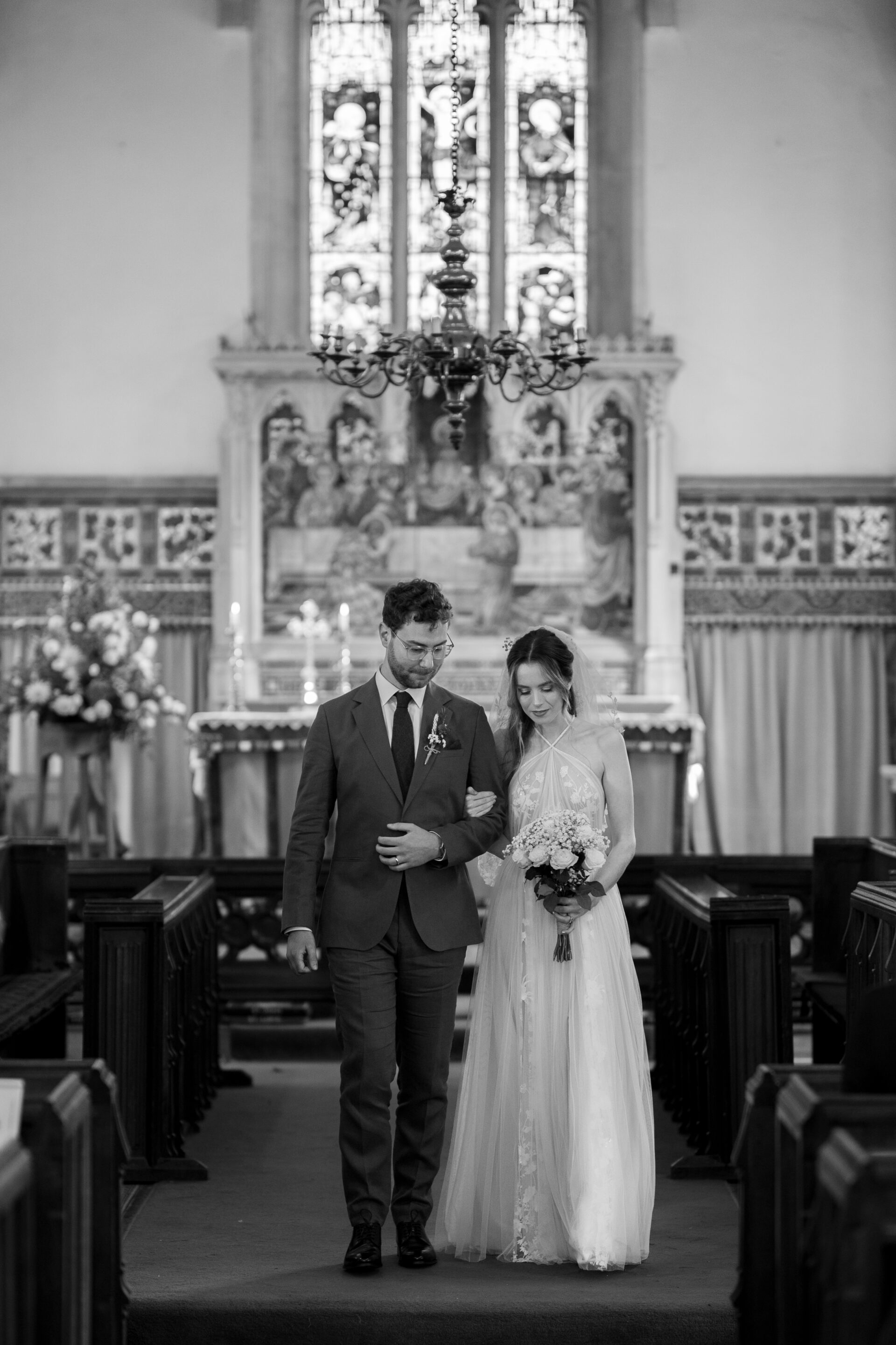 Church wedding in Frampton, Gloucestershire